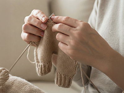 女性が白い子犬を抱いている写真